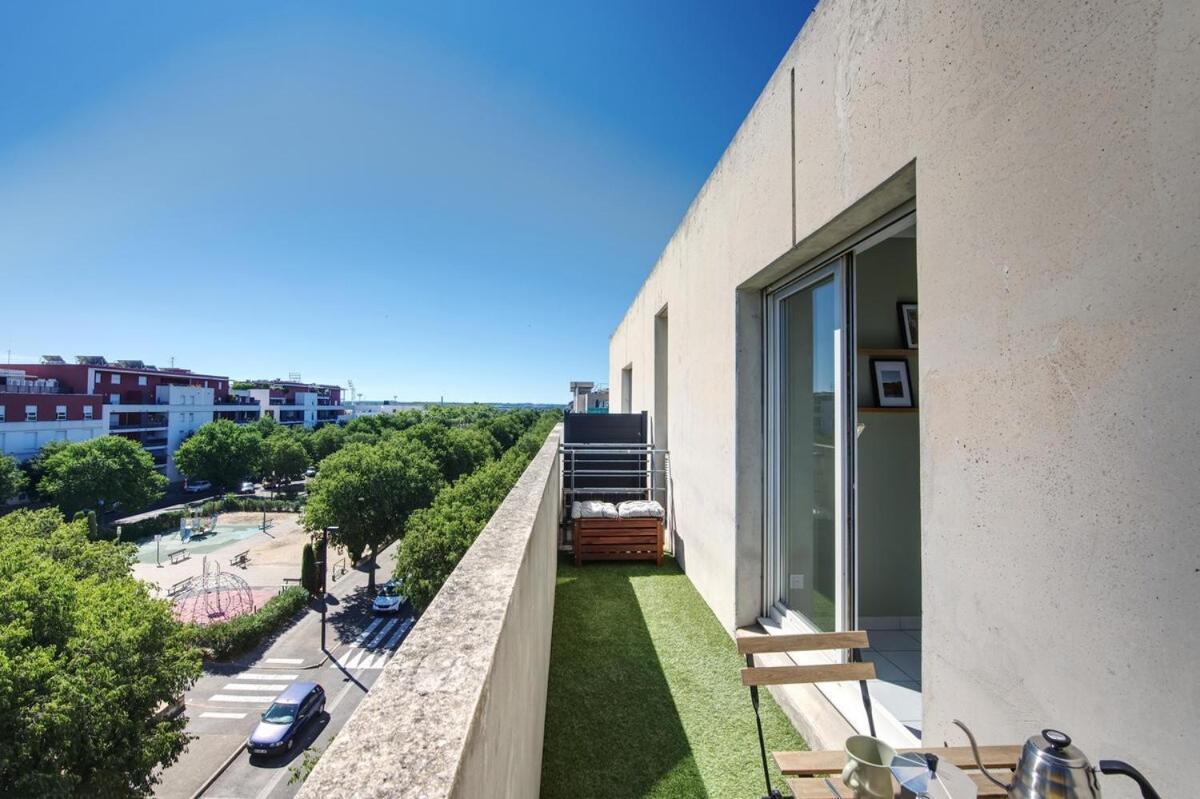 La Palm Room ~ Climatisation ~ Balcon ~ Parking Nimes Luaran gambar